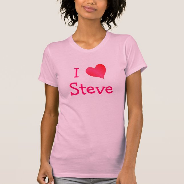 I Kärlek Steve T-shirt (Framsida)