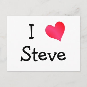 I Kärlek Steve Vykort