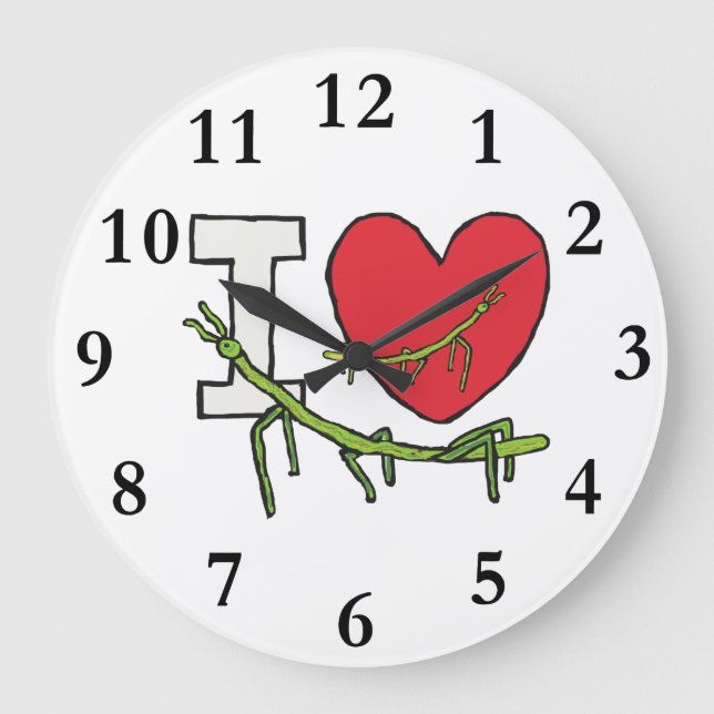 I Kärlek Stick Kryp Stor Klocka (Framsida)