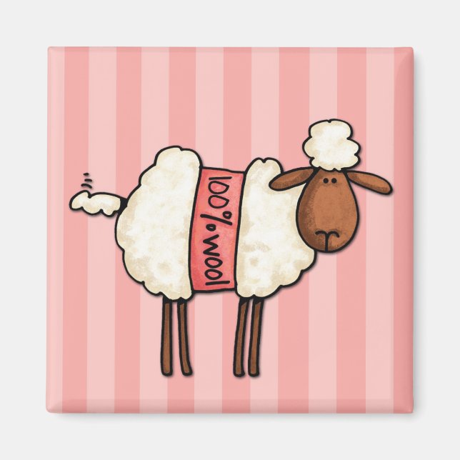 i kärlek stickning magnet (Framsidan)