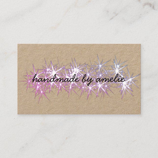 I kärlek-stjärnor som hanteras av Namn med Social- Visitkort (Framsida)