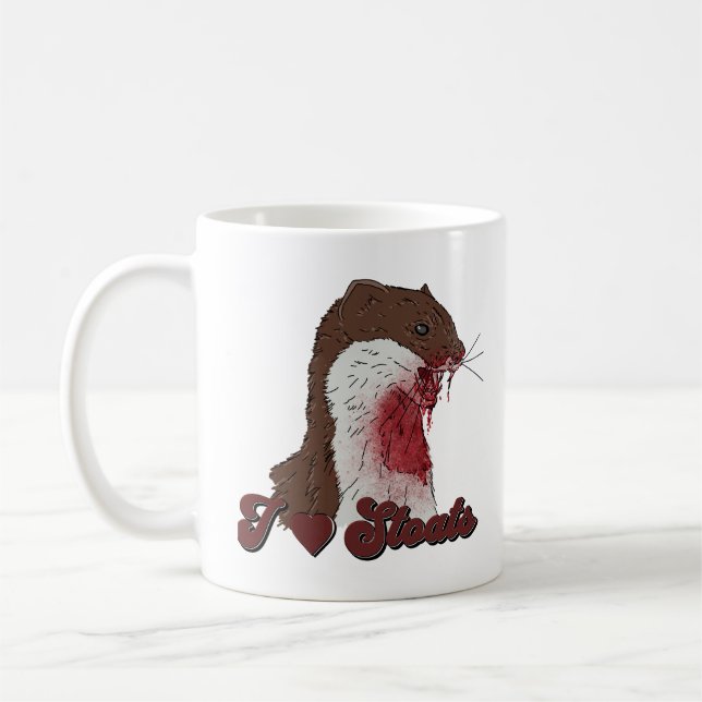 I Kärlek Stoats Kaffemugg (Vänster)