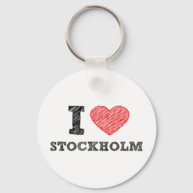 I kärlek Stockholm Nyckelring (Framsida)