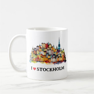 I Kärlek Stockholm   Sverige Resor   Kaffe Kaffemugg
