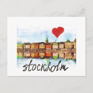 I kärlek Stockholm Vykort