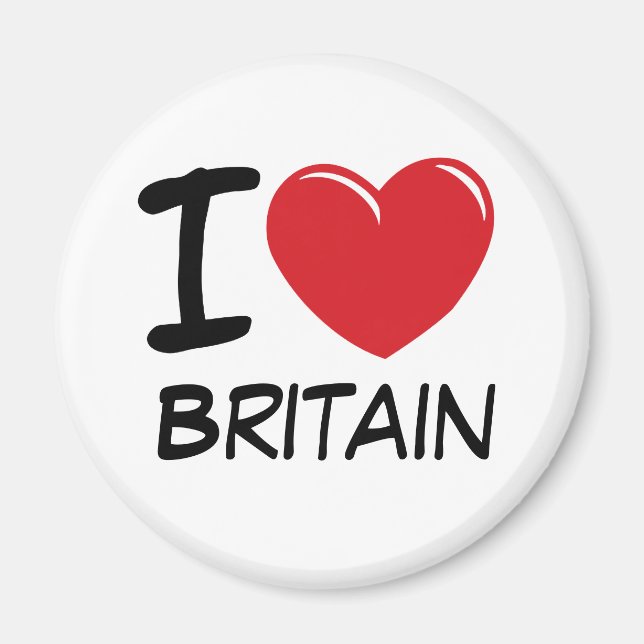 I Kärlek Storbritannien Magnet (Framsidan)