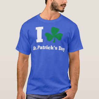 I KÄRLEK STPATRICK DAG Vitt T Shirt