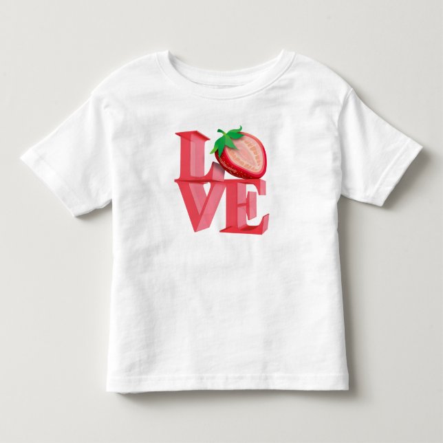 I KÄRLEK STRAWBERRY TRÖJA (Framsida)