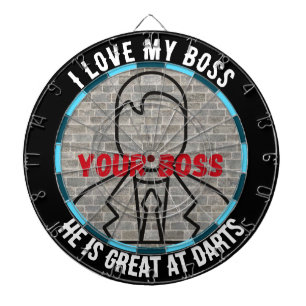 I kärlek stressar mitt spel om roligt i chef, mitt darttavla