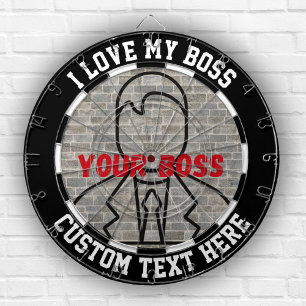 I kärlek stressar mitt spel om roligt i chef, mitt darttavla