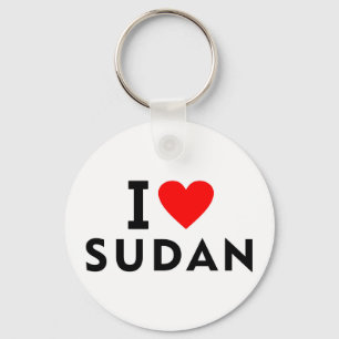 I kärlek Sudan land tycker jag om hjärtreseturism Nyckelring