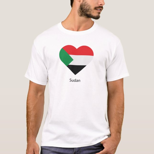 I Kärlek Sudan T Shirt (Framsida)