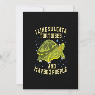 I Kärlek Sulcata Tortoises och kanske 3 människor Spara Datumet