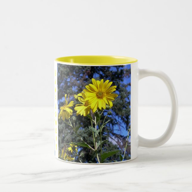 I KÄRLEK SUNFLOWERS MUGG BILDER x2 (Höger)