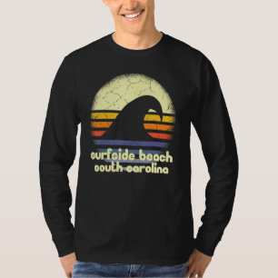 I Kärlek Surfside Beach South Carolina Ocean Wave T Shirt