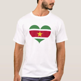 I Kärlek Suriname Flagga T Shirt