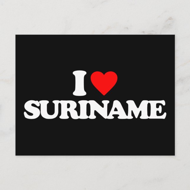 I KÄRLEK SURINAME VYKORT (Framsida)