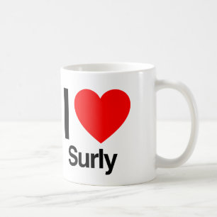 i kärlek surly kaffemugg