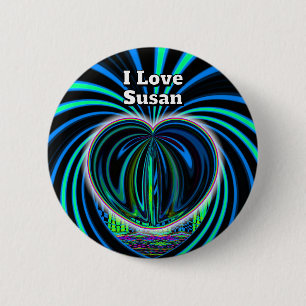 I Kärlek Susan (du kan byta ord) Knapp