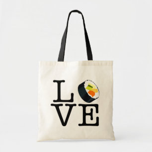 I Kärlek Sushi Bag Tygkasse
