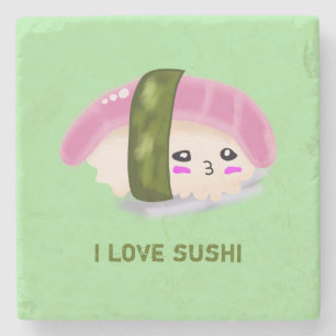 I Kärlek Sushi Funny Food Stenunderlägg