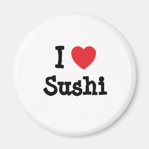 I kärlek Sushi hjärta T-Shirt Magnet
