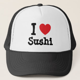 I kärlek Sushi hjärta T-Shirt Truckerkeps