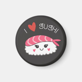 I Kärlek Sushi Japansk sjömat Magnet