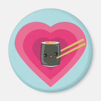 I Kärlek Sushi Kawaii Sushi Roll magnet