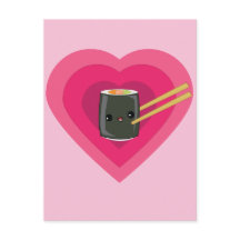 I Kärlek Sushi Kawaii Sushi Roll