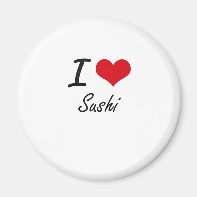 I kärlek Sushi Magnet (Framsidan)