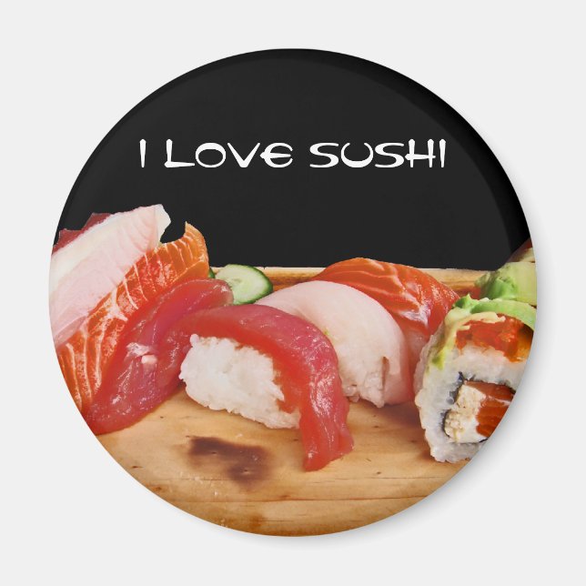 I Kärlek Sushi Magnet (Framsidan)