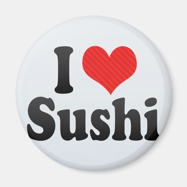 I Kärlek Sushi Magnet (Framsidan)