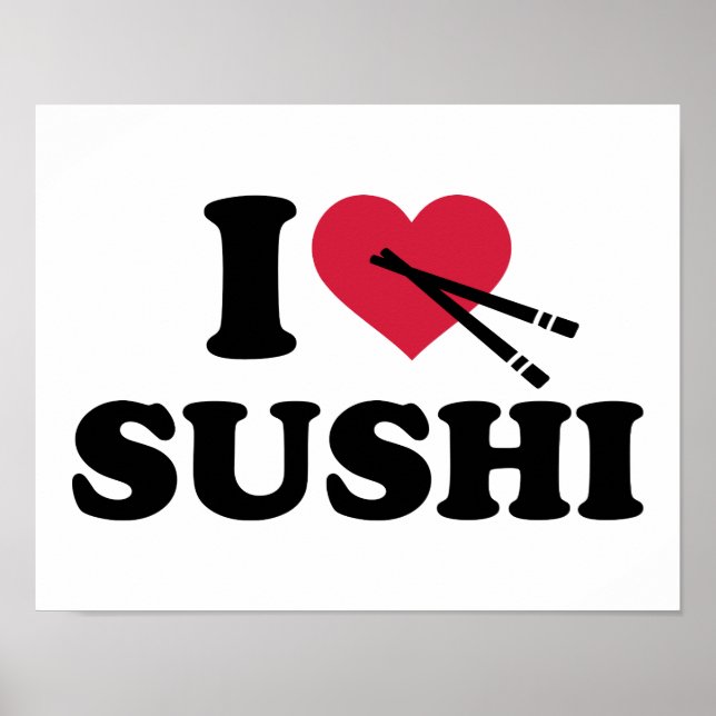 I kärlek Sushi Poster (Framsidan)