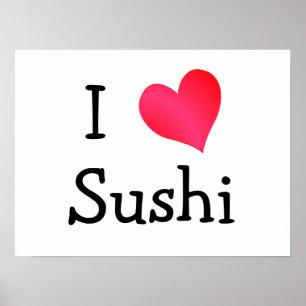 I Kärlek Sushi Poster