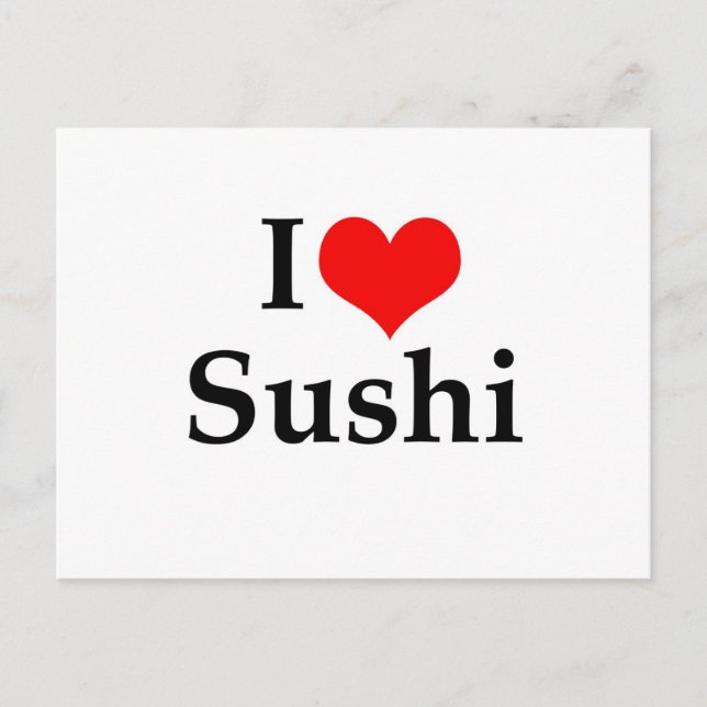 I Kärlek Sushi Vykort (Framsida)