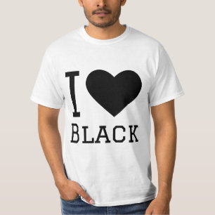 I kärlek svart t shirt