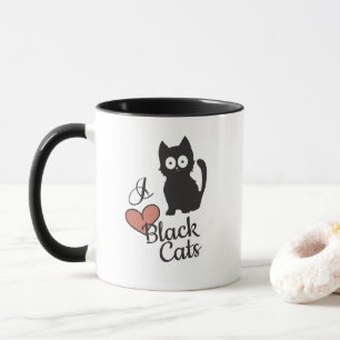 I KÄRLEK SVARTA KATTER MUGG