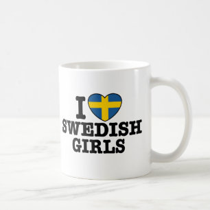 I Kärlek, svenska flickor Kaffemugg