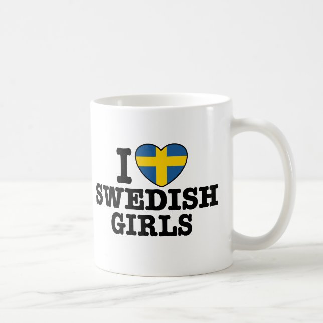 I Kärlek, svenska flickor Kaffemugg (Höger)