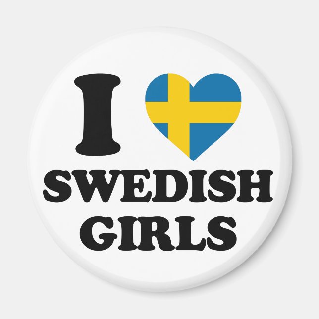 I kärlek Svenska flickor Magnet (Framsidan)