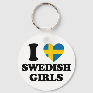 I kärlek Svenska flickor Nyckelring