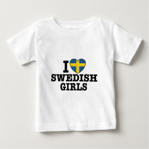 I Kärlek, svenska flickor Tee Shirt