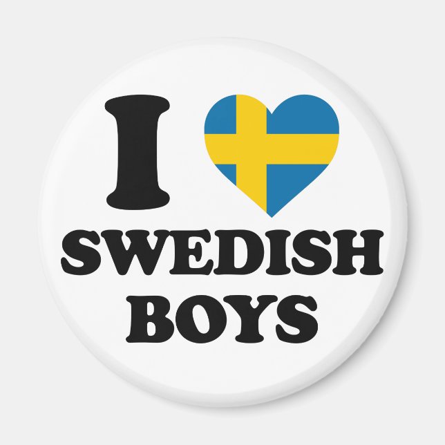 I kärlek, svenska pojkar magnet (Framsidan)