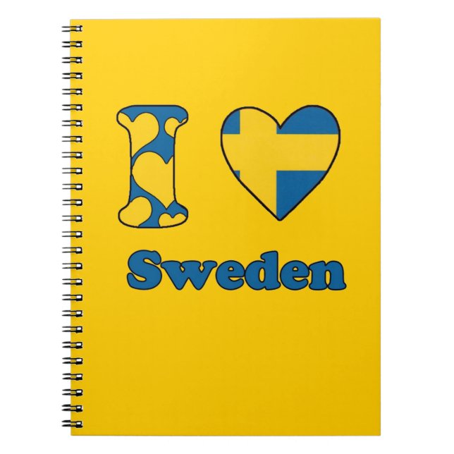 I KÄRLEK SVERIGE ANTECKNINGSBOK (Framsidan)