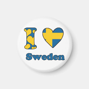 I kärlek Sverige magnet