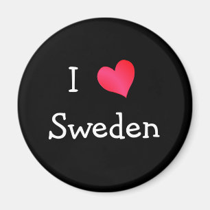 I Kärlek Sverige Magnet
