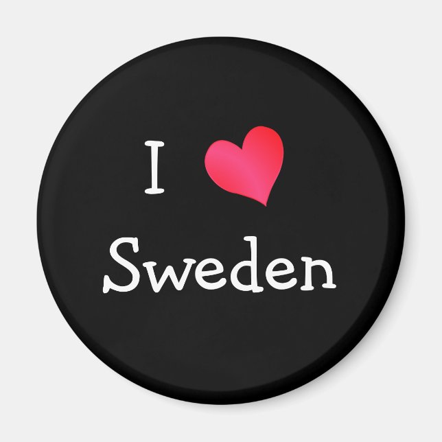 I Kärlek Sverige Magnet (Framsidan)