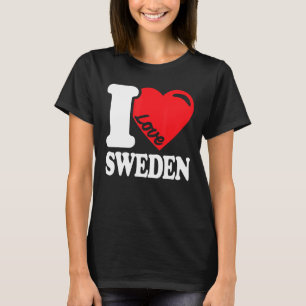 I Kärlek Sverige, Sverige, Flagga 1 T Shirt