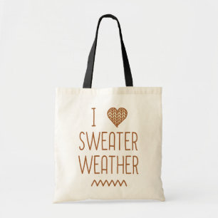 I Kärlek Sweater Weather Tygkasse